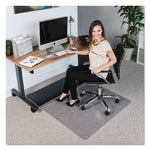 Load image into Gallery viewer, Sit Or Stand Mat For Carpet Or Hard Floors, 45 X 53, Clear/black
