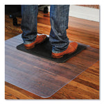 Load image into Gallery viewer, Sit Or Stand Mat For Carpet Or Hard Floors, 36 X 53 With Lip, Clear/black
