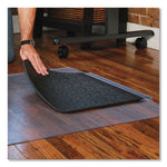 Load image into Gallery viewer, Sit Or Stand Mat For Carpet Or Hard Floors, 36 X 53 With Lip, Clear/black
