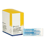 Load image into Gallery viewer, Adhesive Blue Metal Detectable Bandages, 1 X 3, Plastic With Foil, 100/box, 12 Boxes/carton
