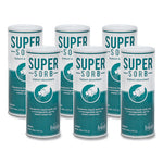 Load image into Gallery viewer, Super-sorb Liquid Spill Absorbent, Lemon Scent, 720 Oz Absorbing Volume, 12 Oz Shaker Can, 6/box
