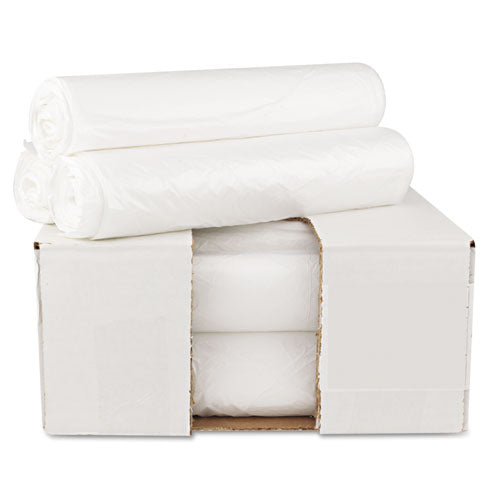 High-density Can Liners, 16 Gal, 6 Mic, 24" X 31", Natural, 50 Bags/roll, 20 Rolls/carton
