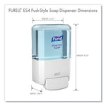 Load image into Gallery viewer, Es4 Soap Push-style Dispenser, 1,200 Ml, 4.88 X 8.8 X 11.38, White
