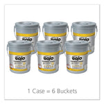 Load image into Gallery viewer, Scrubbing Towels, Hand Cleaning, 2-ply, 10.5 X 12, Silver/yellow, 72/bucket, 6/carton
