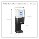 Load image into Gallery viewer, Es6 Touch Free Hand Sanitizer Dispenser, 1,200 Ml, 5.25 X 8.56 X 12.13, Graphite
