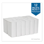 Load image into Gallery viewer, Pacific Blue Select C-fold Paper Towel, 1-ply, 10.1 X 10.1, White, 200/pack, 12 Packs/carton
