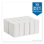 Load image into Gallery viewer, Pacific Blue Ultra Z-fold Folded Paper Towels, 1-ply, 8 X 11, White, 260/pack, 10 Packs/carton
