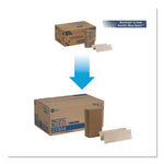 Load image into Gallery viewer, Pacific Blue Basic M-fold Paper Towels, 1-ply, 9.2 X 9.4, Brown, 250/pack, 16 Packs/carton
