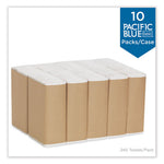 Load image into Gallery viewer, Pacific Blue Basic C-fold Paper Towel, 1-ply, 10.1 X 12.7, White, 240/pack, 10 Packs/carton
