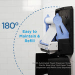 Load image into Gallery viewer, Pacific Blue Ultra Paper Towels, 1-ply, 7.87&quot; X 1,150 Ft, Natural, 6 Rolls/carton
