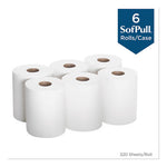 Load image into Gallery viewer, Sofpull Center-pull Perforated Paper Towels, 1-ply, 7.8 X 15, White, 320/roll, 6 Rolls/carton
