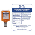 Load image into Gallery viewer, Pacific Blue Ultra Foam Soap Manual Dispenser Refill, Antimicrobial, Pacific Citrus, 1,200 Ml, 4/carton
