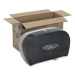 Load image into Gallery viewer, Two-roll Bathroom Tissue Dispenser, 13.56 X 5.75 X 8.63, Smoke
