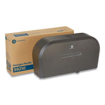 Load image into Gallery viewer, Jumbo Jr. Bathroom Tissue Dispenser, Double Roll, 22.1 X 4.8 X 12.1, Black
