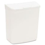 Load image into Gallery viewer, Wall Mount Sanitary Napkin Receptacle-ppc, 1 Gal, Ppc Plastic, White
