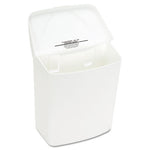 Load image into Gallery viewer, Wall Mount Sanitary Napkin Receptacle-ppc, 1 Gal, Ppc Plastic, White
