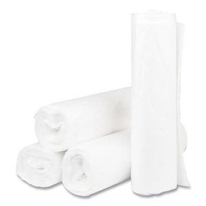 High-density Commercial Can Liners, 33 Gal, 11 Mic, 33" X 40", Clear, 25 Bags/roll, 20 Interleaved Rolls/carton