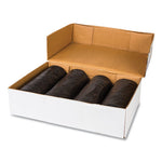 Load image into Gallery viewer, High-density Commercial Can Liners, 55 Gal, 22.1 Mic, 36&quot; X 60&quot;, Black, 25 Bags/roll, 6 Interleaved Rolls/carton
