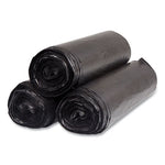Load image into Gallery viewer, High-density Commercial Can Liners, 60 Gal, 22 Mic, 38&quot; X 60&quot;, Black, 25 Bags/roll, 6 Interleaved Rolls/carton
