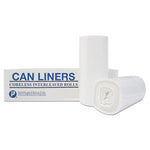 Load image into Gallery viewer, High-density Commercial Can Liners, 60 Gal, 12 Mic, 43&quot; X 48&quot;, Clear, 25 Bags/roll, 8 Interleaved Rolls/carton
