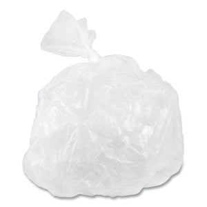 High-density Commercial Can Liners Value Pack, 33 Gal, 10 Mic, 33" X 39", Clear, 25 Bags/roll, 20 Interleaved Rolls/carton