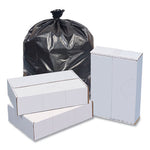Load image into Gallery viewer, High-density Commercial Can Liners Value Pack, 60 Gal, 19 Mic, 38&quot; X 58&quot;, Black, 25 Bags/roll, 6 Interleaved Rolls/carton
