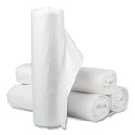 Load image into Gallery viewer, High-density Commercial Can Liners Value Pack, 60 Gal, 12 Mic, 38&quot; X 58&quot;, Clear, 25 Bags/roll, 8 Interleaved Rolls/carton
