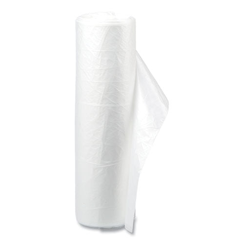 High-density Commercial Can Liners Value Pack, 60 Gal, 12 Mic, 38" X 58", Clear, 25 Bags/roll, 8 Interleaved Rolls/carton