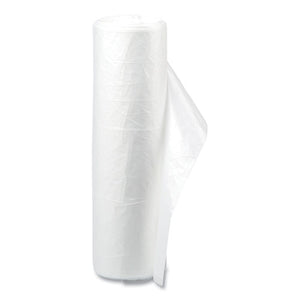 High-density Commercial Can Liners Value Pack, 60 Gal, 12 Mic, 38" X 58", Clear, 25 Bags/roll, 8 Interleaved Rolls/carton