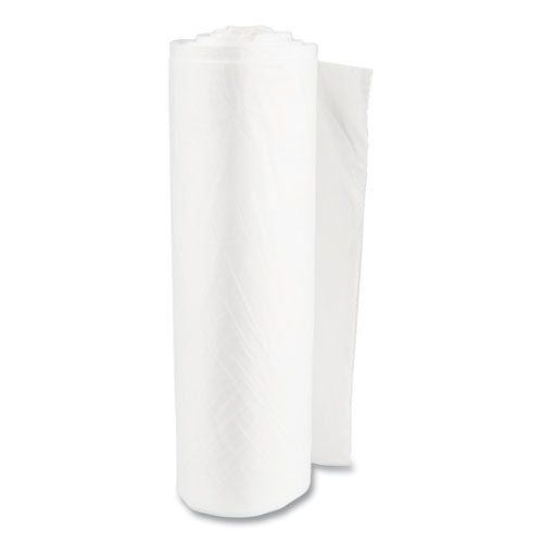 High-density Commercial Can Liners Value Pack, 60 Gal, 14 Mic, 38" X 58", Clear, 25 Bags/roll, 8 Interleaved Rolls/carton