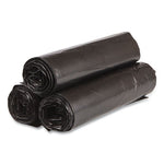 Load image into Gallery viewer, High-density Commercial Can Liners Value Pack, 45 Gal, 19 Mic, 40&quot; X 46&quot;, Black, 25 Bags/roll, 6 Interleaved Rolls/carton
