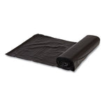 Load image into Gallery viewer, High-density Commercial Can Liners Value Pack, 60 Gal, 19 Mic, 43&quot; X 46&quot;, Black, 25 Bags/roll, 6 Interleaved Rolls/carton
