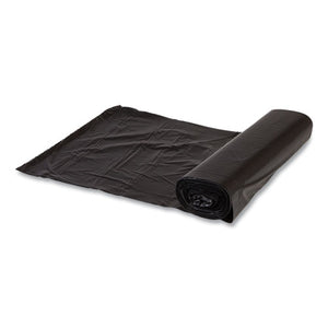 High-density Commercial Can Liners Value Pack, 60 Gal, 19 Mic, 43" X 46", Black, 25 Bags/roll, 6 Interleaved Rolls/carton