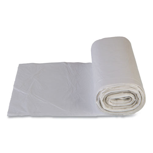 High-density Commercial Can Liners Value Pack, 60 Gal, 14 Mic, 43" X 46", Clear, 25 Bags/roll, 8 Interleaved Rolls/carton