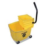 Load image into Gallery viewer, Side-press Squeeze Wringer/plastic Bucket Combo, 12 To 32 Oz, Yellow
