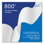 Load image into Gallery viewer, Essential 100% Recycled Fiber Hard Roll Towel, 1-ply, 8&quot; X 800 Ft, 1.5&quot; Core, White, 12 Rolls/carton
