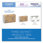 Load image into Gallery viewer, Essential Multi-fold Towels, Absorbency Pockets, 1-ply, 9.2 X 9.4, White, 250/pack, 16 Packs/carton

