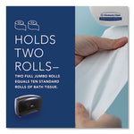 Load image into Gallery viewer, Cored Jrt Jumbo Combo Tissue Dispenser, 20.4 X 5.8 X 13.1, Smoke/gray
