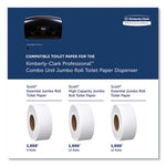 Load image into Gallery viewer, Cored Jrt Jumbo Combo Tissue Dispenser, 20.4 X 5.8 X 13.1, Smoke/gray
