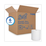 Load image into Gallery viewer, Hard Roll Paper Towels With Premium Absorbency Pockets, 1-ply, 8&quot; X 600 Ft, 1.5&quot; Core, White, 6 Rolls/carton
