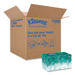 Load image into Gallery viewer, Ultra Soft Hand Towels, Pop-up Box, 1-ply, 8.9 X 10, White, 70/box, 18 Boxes/carton
