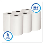 Load image into Gallery viewer, Slimroll Towels, Absorbency Pockets, 8&quot; X 580 Ft, White, 6 Rolls/carton
