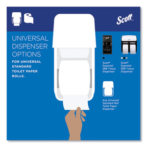 Essential 100% Recycled Fiber Srb Bathroom Tissue, Septic Safe, 2-ply, White, 473 Sheets/roll, 80 Rolls/carton