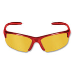 Load image into Gallery viewer, Equalizer Safety Glasses, Red Frames, Amber/yellow Lens, 12/box
