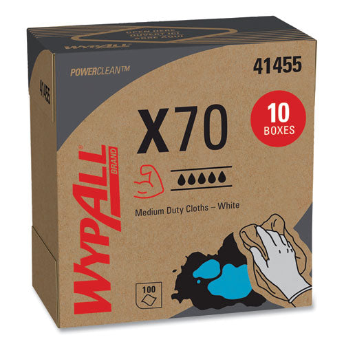 X70 Cloths, Pop-up Box, 9.13 X 16.8, White, 100/box, 10 Boxes/carton