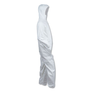 A40 Elastic-cuff, Ankle, Hooded Coveralls, 3x-large, White, 25/carton