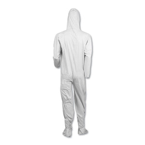 A40 Elastic-cuff, Ankle, Hood And Boot Coveralls, 2x-large, White, 25/carton