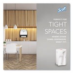 Load image into Gallery viewer, Slimroll Towels, 1-ply, 8&quot; X 580 Ft, White/pink Core, Traditional Business, 6 Rolls/carton
