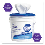 Load image into Gallery viewer, Wettask Customizable Wet Wiping System Bucket, White/blue, 4/carton
