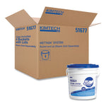 Load image into Gallery viewer, Wettask Customizable Wet Wiping System Bucket, White/blue, 4/carton
